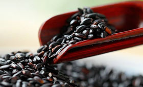 黑米中富含蛋白，以及碳水化合物，还有各种人体所需的维生素。